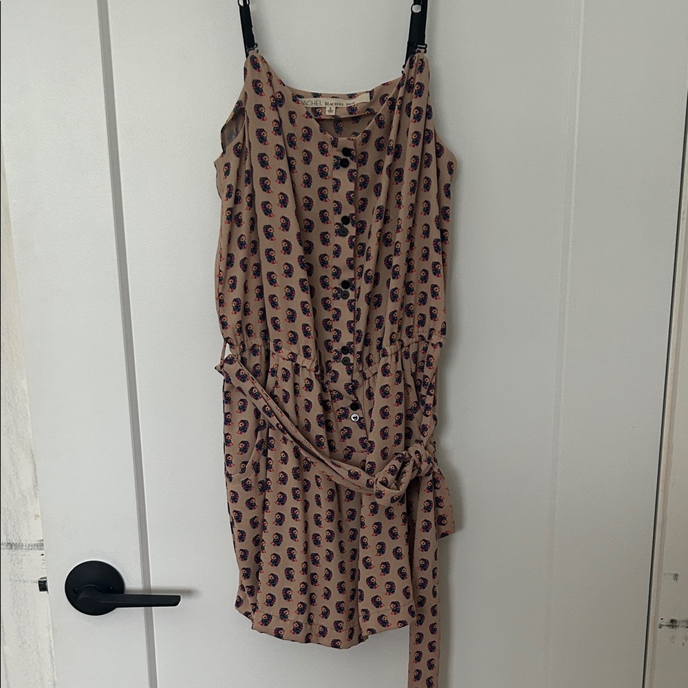 Stylish Beige and Purple Women's Dress